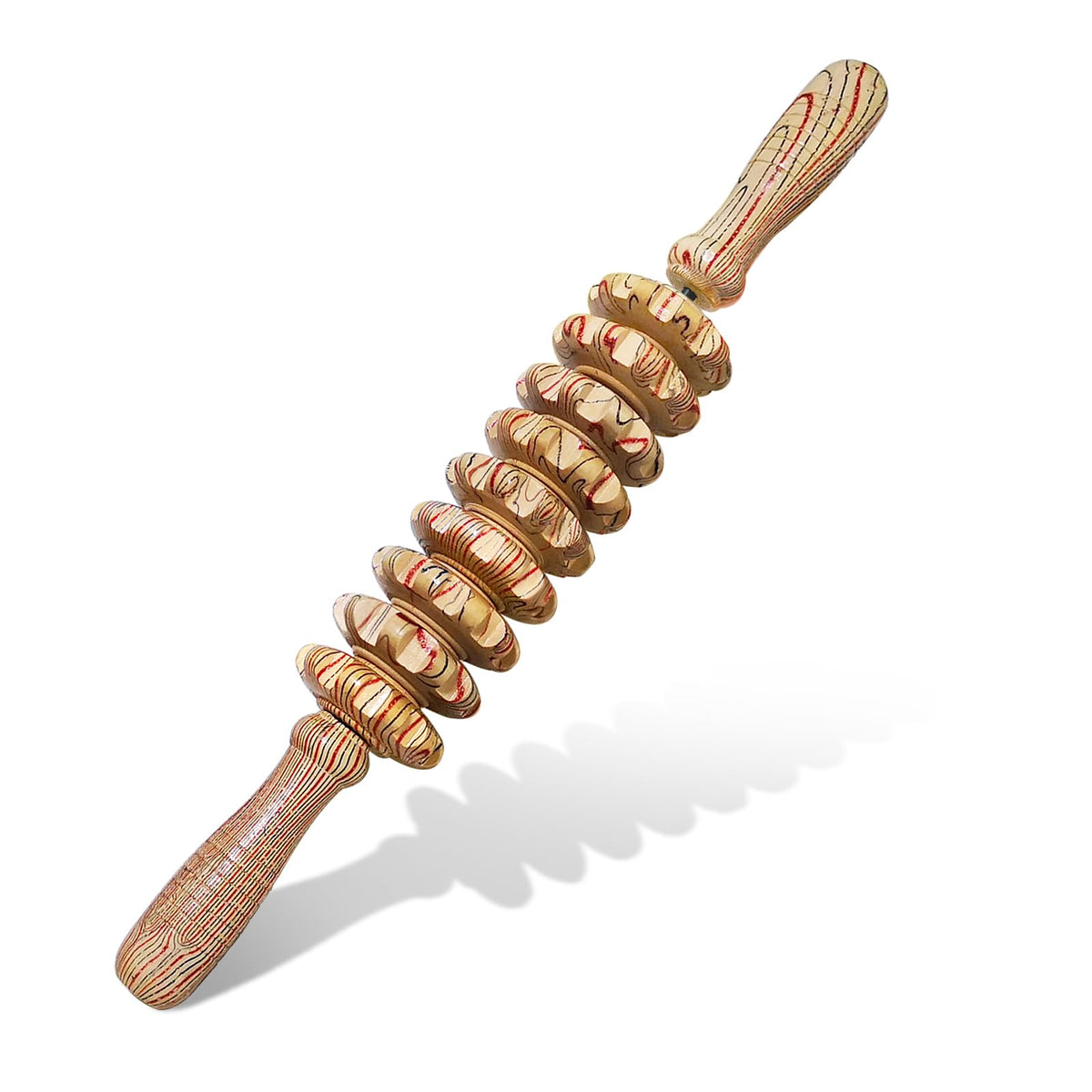 Wood Therapy Massage Roller Stick for Muscle Relief & Cellulite Reduction