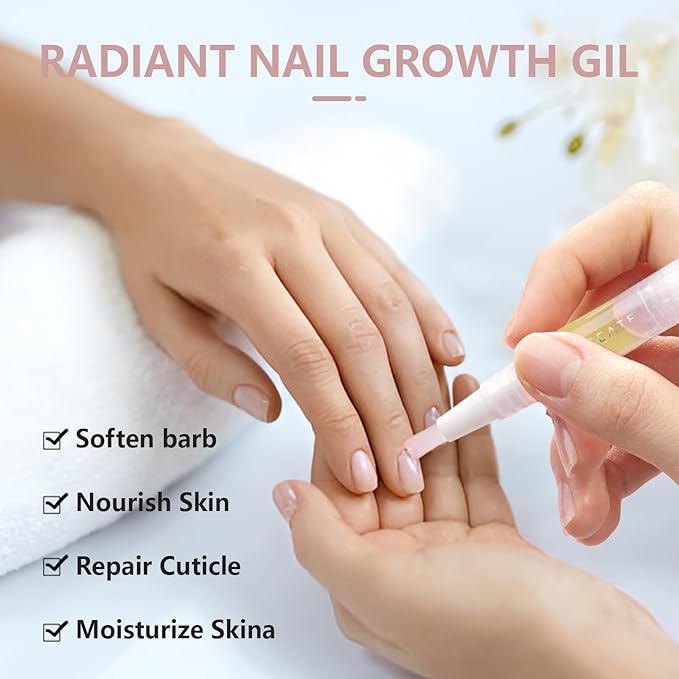 Radiant Cuticle Oil Pen – Nourishing Nail Growth Oil with Tea Tree, 2Pack