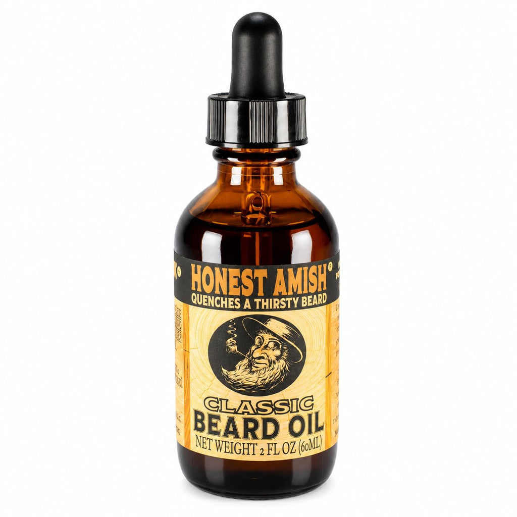 Honest Amish Beard Oil for Men, 7+ Natural Oils, Mineral Oil Free, 2 Oz