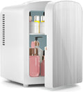 Xbeauty Mini Fridge, 4L Portable Small Refrigerator for Skincare, Cosmetics, Food & Drinks, Compact Refrigerator for Bedroom, Dorm, Car, Office, White