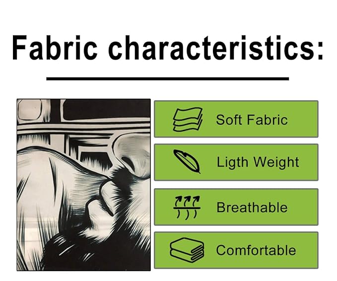 Barber Cape for Men, PELOCAPA Hair Cutting Cape with Metal Snap Closure, Professional Salon Cape, Large Waterproof Hairdressing Cape for Hairstylist - 63"× 56"(Comic Style)