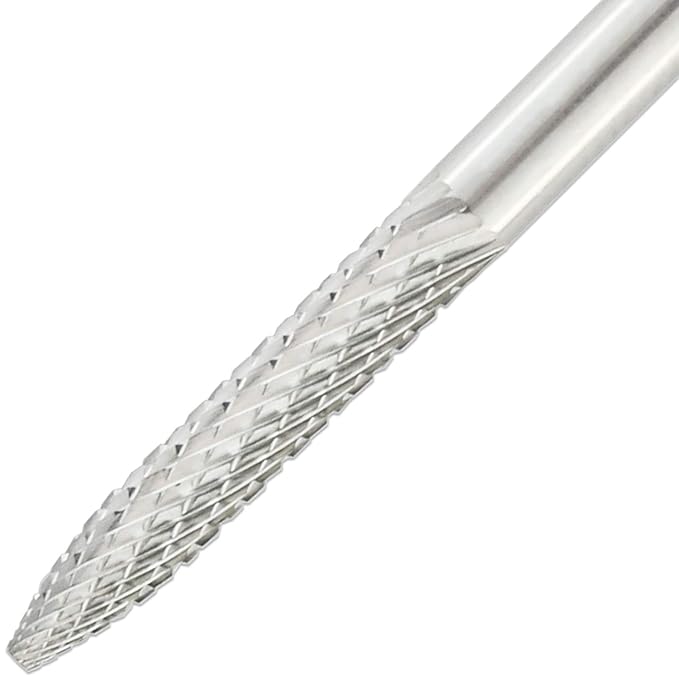 PANA 3/32" Shank Size - Under Nail Cleaner Silver Carbide Bit Extra Fine Grit - Nail Drill Bit for Dremel Machine