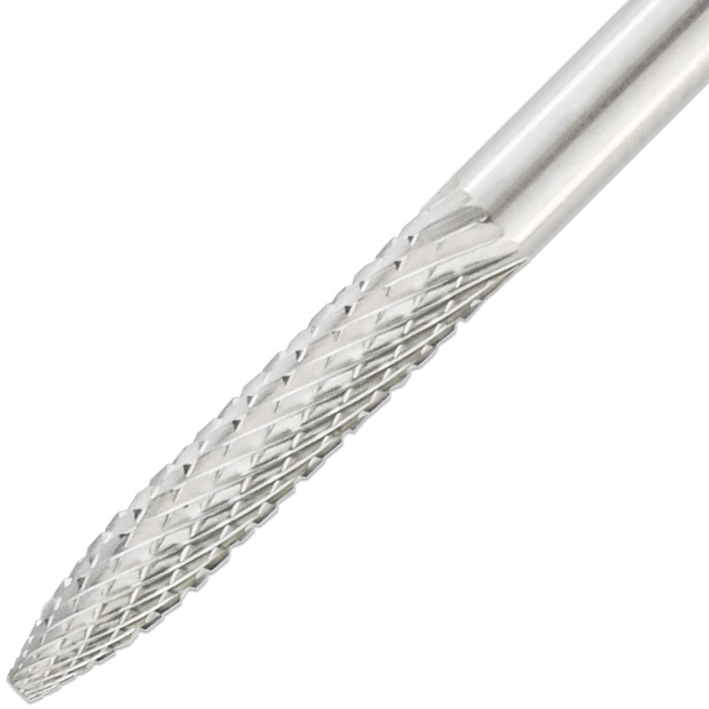 PANA 3/32" Shank Size - Under Nail Cleaner Silver Carbide Bit Extra Fine Grit - Nail Drill Bit for Dremel Machine