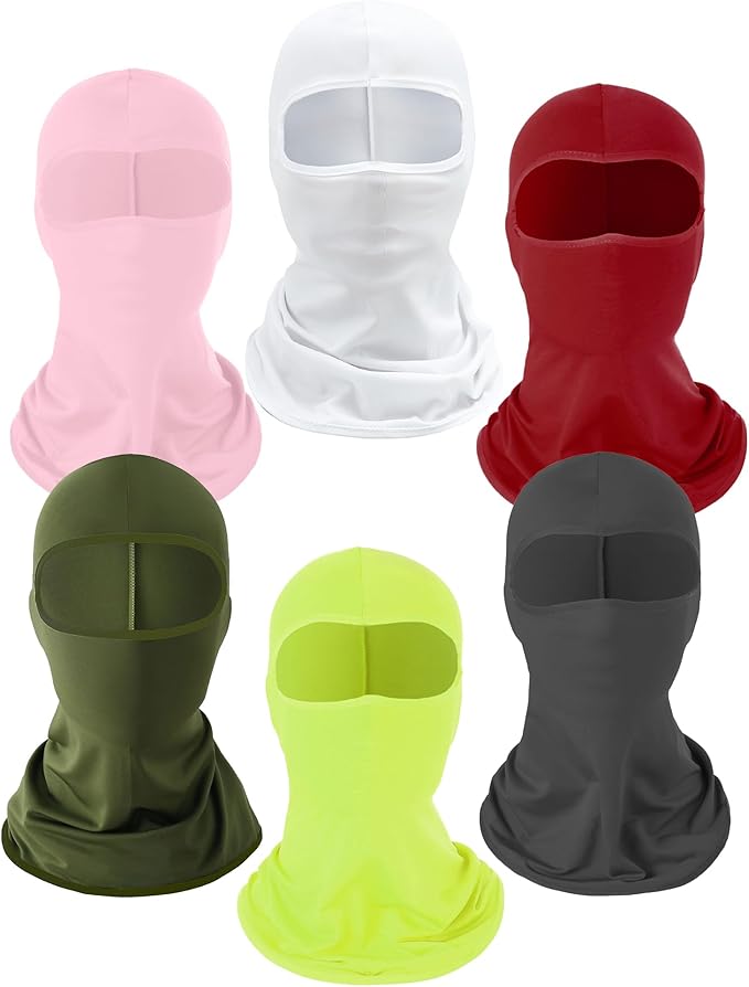 Xeoxarel 6 Pack Balaclava, UV Protector Face Mask Men/Women，Multi - Color