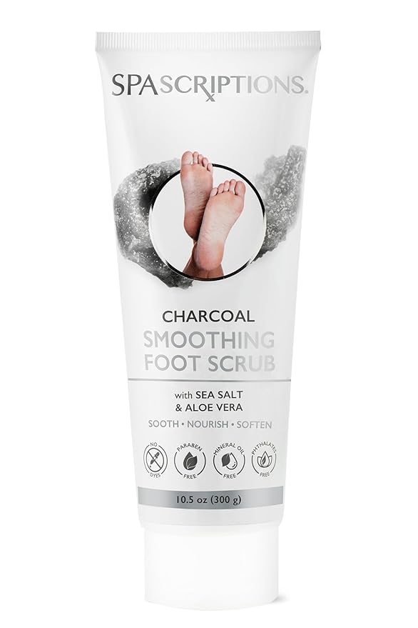 SpaScriptions Collagen Foot Cream For Dry Cracked Feet Repair – Restoring Heel & Foot Moisturizer for Rough Dry Feet with Cooling Tea Tree & Hydrating Glycerin, Paraben Free