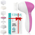 COSLUS Facial Cleansing Brush Face Scrubber, 7-in-1 Rotating Design