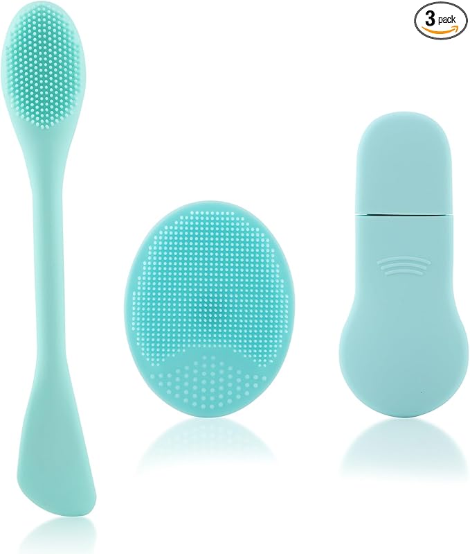 Blackhead Remover Tool Set with Pore Cleaning Brush, Nose Scrubber Black Head Remover for Face Nose, Face Scrubber Skin Care Scraper for Men Women Deep Cleansing