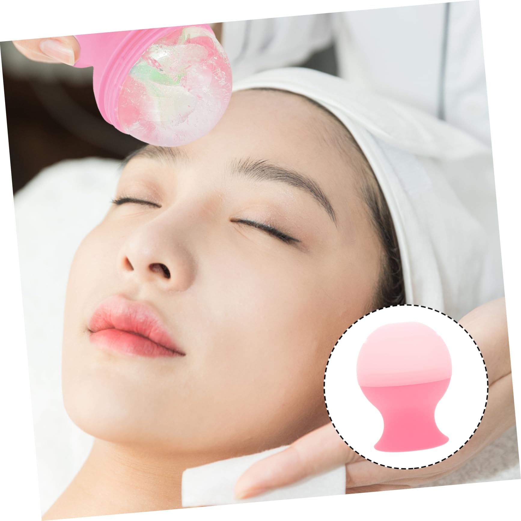CALLARON Silicone Face Ice Roller for Skin Care Durable Icing Tool for Face and Eye Easy to Grip for Relaxation and Reducing Puffiness present for Friends and Family
