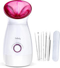 Wolady Facial Steamer Large 3-in-1, Towel Warmer & Humidifier Mode, Nano-Ionic Face Steamer with Skin Care Tools, Facial Pores Deep Cleaning, Warm Mist Home Sauna Spa for Women, Birthday Gifts