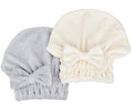 MAYOUTH Microfiber Hair Drying Towels Head wrap with Bow-Knot Shower Cap Hair Turban hairWrap Bath Cap for Curly Long & Wet Hair Gift for Women