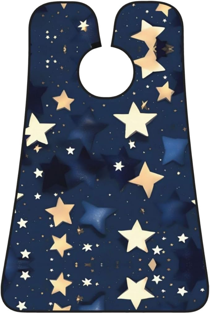 Ocean Fishes Print Beard Bib Shaving Apron, Beard Hair Trimming Cape Gift For Dad