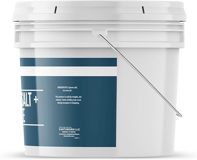Earthborn Elements, Tea Tree Epsom Salt, 8 Lb
