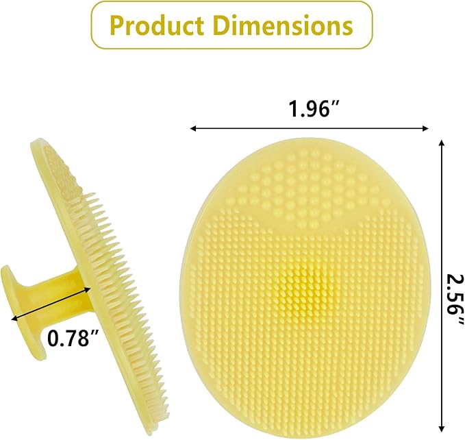 10 Pack Silicone Face Scrubber with Suction Handle, Exfoliating Facial Cleansing Brush for Deep Pore Cleaning and Blackhead Removal