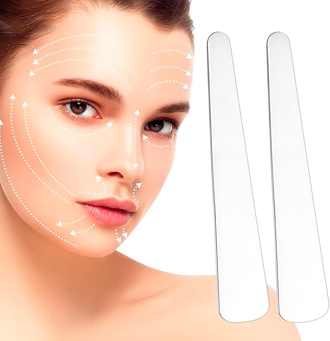 3pcs Mini Stainless Steel Makeup Spatula, Reusable Cosmetic Cream Spatulas Spoon, Skincare Scoop Applicator Facial Massage Beauty Tools for Mixing and Sampling Face Eye Cream- 2.79"×0.52"