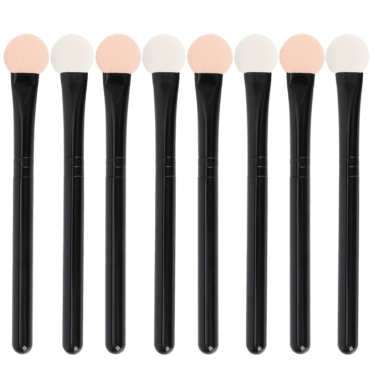 UorPoto Eyeshadow Applicators Double Sided Sponge Tip Foam Reusable，20Pcs Professional Organic Long Handle Washable Makeup Eye Shadow Brush Set