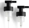 Skipper Foaming Replacement Pump Set - 2 Pack - 40mm (1.57”) Wide Rim (40/410 Neck Size) - Unique Matte Black Finish - High Rated 1.66c Foam Output for Maximum Foam