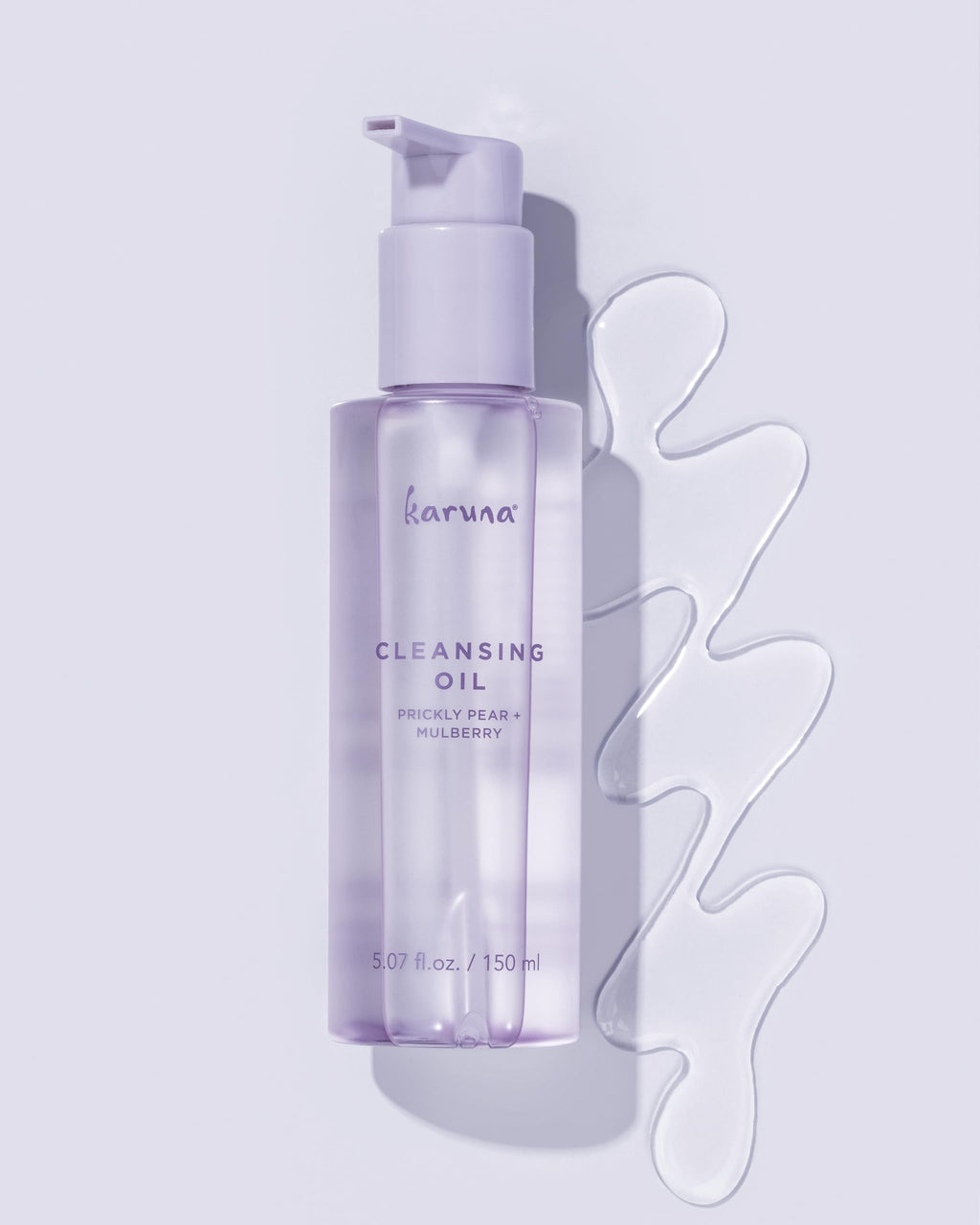 Karuna Cleansing Oil for Face - Gentle Makeup Remover Oil with Camellia, Hyaluronic Acid, Prickly Pear & Aloe - Pre-Cleanse Oil Based Face Cleanser for All Skin Types Including Oily & Blemish-Prone