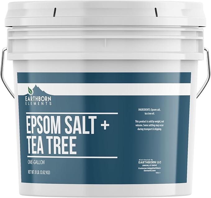 Earthborn Elements, Tea Tree Epsom Salt, 8 Lb