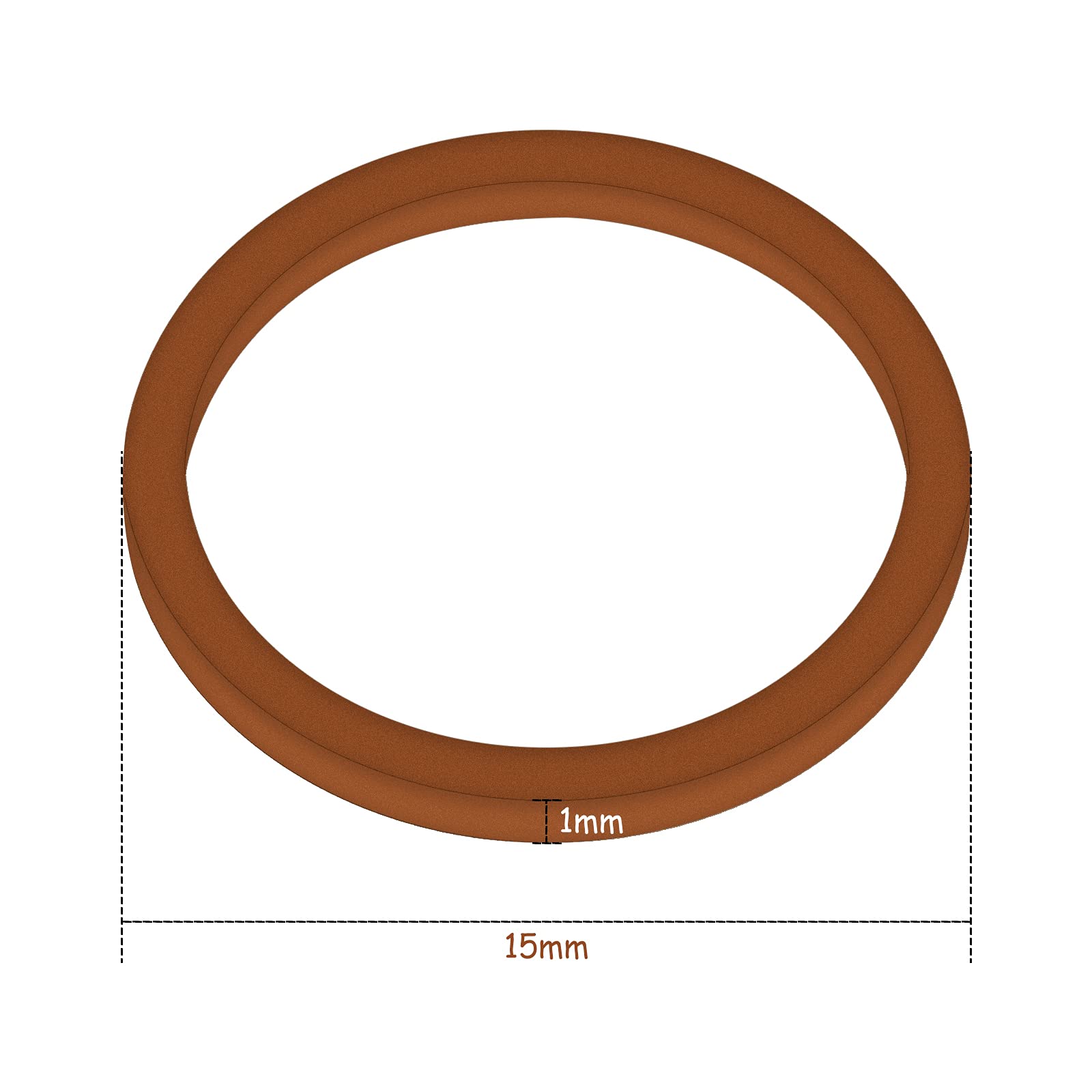 2000 Pack Mini Rubber Bands Elastic Hair Bands Soft Hair Ties with Box for Hair Braiding Hair Wedding Hairstyle(Dark Brown)