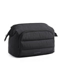 BAGSMART Travel Makeup Bag, Cosmetic Bag Small Make Up Organizer Case,Wide-open Pouch for Women Purse for Toiletries Accessories Brushes,Large Beige