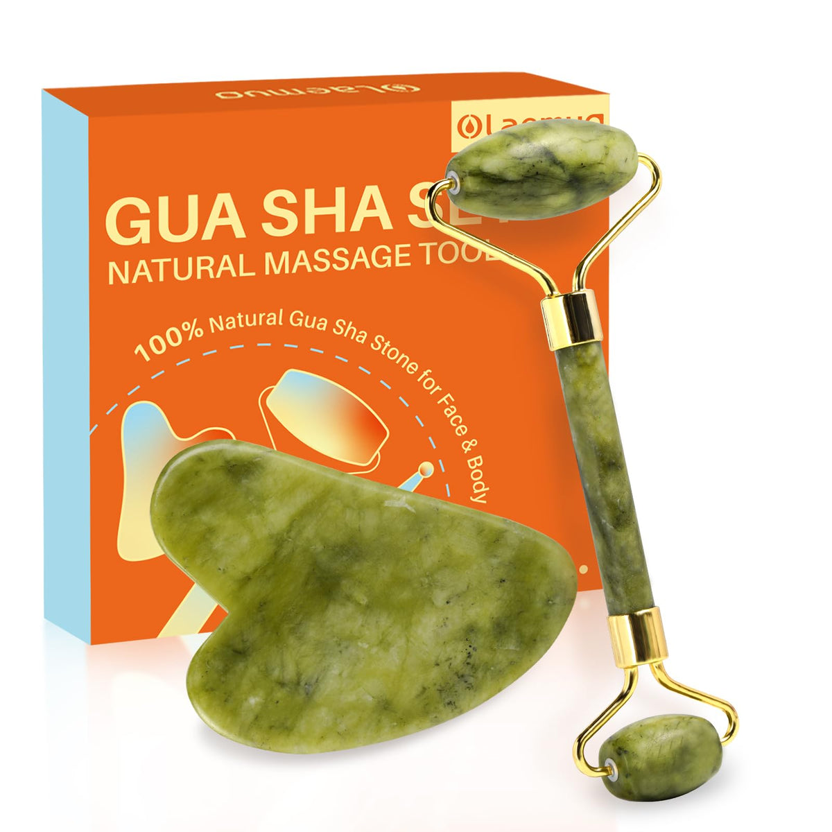 Olaemuo Wood Therapy Massage Tool for Belly Fat - Meridian Massage Brush