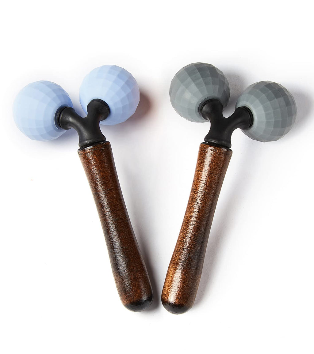 Lyanxinlei Relax Massage Roller - Body Massage Tools Myofascial Trigger Points Reduce Muscle Soreness Tightness Leg Cramps for Circulation, Stress, Arthritis and Hand Pain Relief & Recovery (Grey)