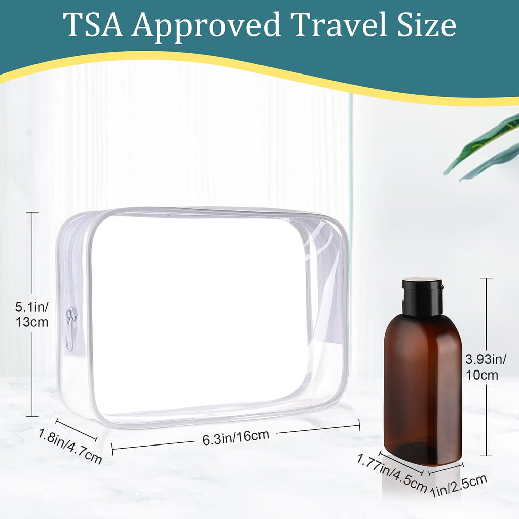 Cosywell Travel Shampoo Bottles 4pcs 3.4oz TSA Approved Travel Size Bottles for Toiletries Leak Proof Empty Lotion Containers with Flip Cap Small Plastic Squeeze Bottle
