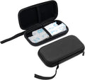 Tuciyke Tampon Holder for Purse,2 Pack Black Tampon Storage Bag with Zipper 6.3x3.3x1.2 inches Small Pouch for Feminine Products Portable Period Bags for Women,Ladies