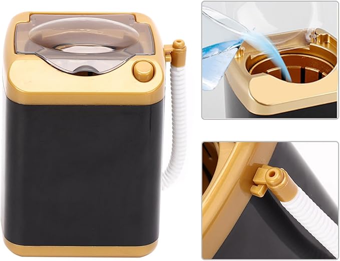 toy working washing Kids Toy Gift Cleansing Children Electric Mini Quick Dry Cleaning Washing Machine Cosmetic Washer - Tool
