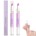2Pcs 2 in 1 Cuticle Oil Pusher Pen, Nail Cuticle Pen Applicator, Cuticles Remover Pens for Nails, Nail Care Buffer Pens for Hangnails, Dry & Damaged Nails, Moisturizer Polish Brighten