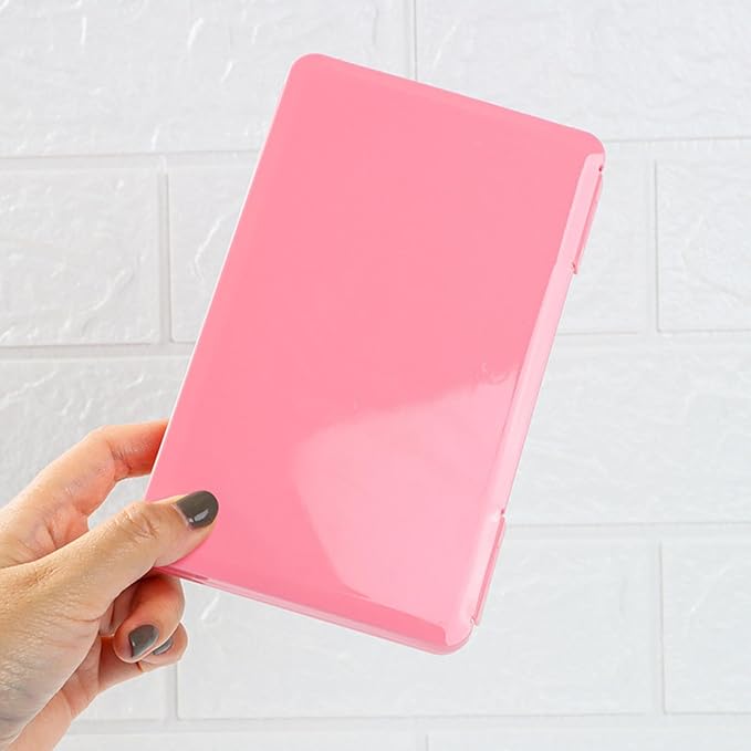 Empty Eyelash Storage Box,Eyelash Storage False Eyelash Display Box can Holds a large number of False Eyelashes Xmas Gift for Girls Makeup Lovers (Pink)