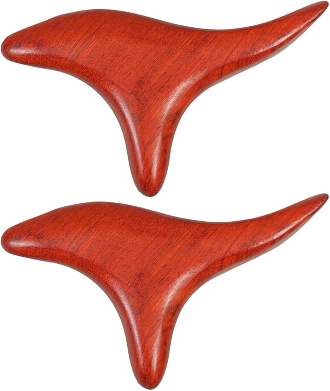 Wooden Massage Stick 2Pcs Set Trigger Point Massage Tool for Muscle Roller Body Massager for Legs Arms Neck Back Relief