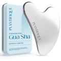 PLANTIFIQUE Jade Gua Sha Facial Tool & Face Roller Set - Giftable Box
