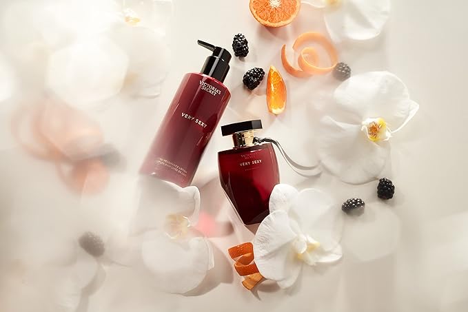 Victoria's Secret Very Sexy Fragrance Lotion, Notes of Vanilla Orchid, Sun-Drenched Clementine and Wild Blackberry, 8.4 oz