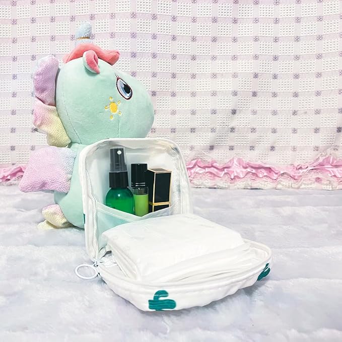 PayPie Sanitary Napkin Storage Bag, Portable Menstrual Pad Bag Tampons Collect Bags, Zipper Nursing Pad Holder Tampon Bag Sanitary Organizer for Women and Girls, 12 * 12 * 4 cm