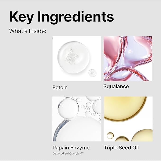 OVERLAPS Ectoin Cleansing Oil, Korean Face Oil Cleanser & Makeup Remover