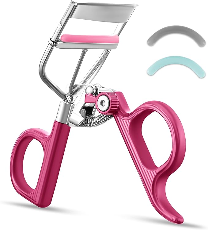 Eyelash Curler with 3 Refill Pads Soft/Medium/Firm, Fit Most Eye Shapes