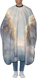 Soft Angel Wings Over Snowy Clouds Hair Cutting Apron,Salon Barber Apron For Adult