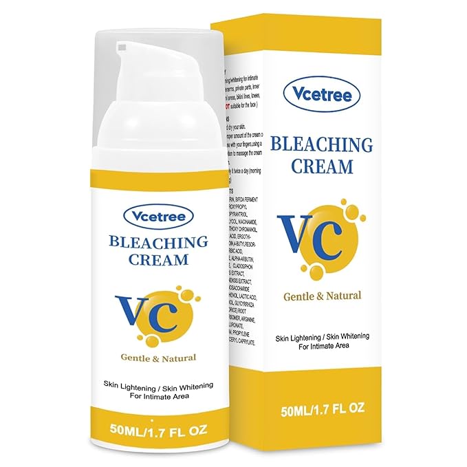 Skin Bleaching Cream Skin Lightening for Body Intimate Areas, Private Parts, Underarm, Knees, Elbows, Inner Thigh, Bikini Area, Whitening Cream Dark Spot Remover For Intimate Areas (1.7FL OZ)
