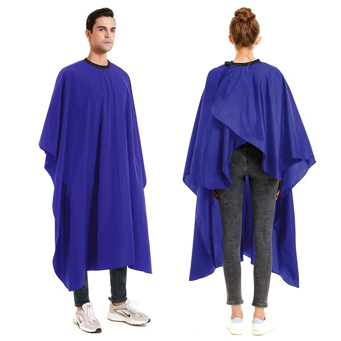 izzycka Barber Cape Salon Large Hair Cutting Capes Haircut for Men Blue