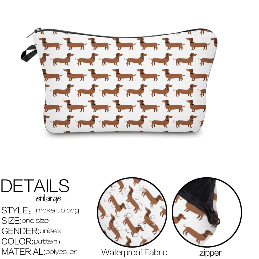 Deanfun Cosmetic Bag for Purse, Waterproof Makeup Bags Roomy Toiletry Pouch Travel Accessories Gifts (55729)