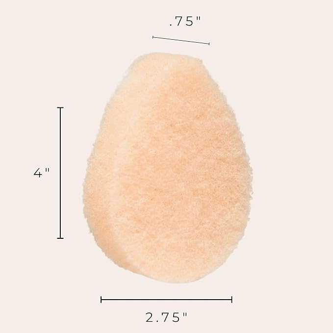 10 Pack - VerdeVida Facial Sponge/Face Scrubber, Buff Puf Style Pads, Deep Cleansing & Exfoliating, Peach