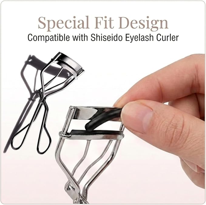 Compatible with Shiseido Eyelash Curler Refill Pads,Silicone Replacement Refills Only Fit for Shiseido Eye Lash Curler Refill Pads,24Pack.