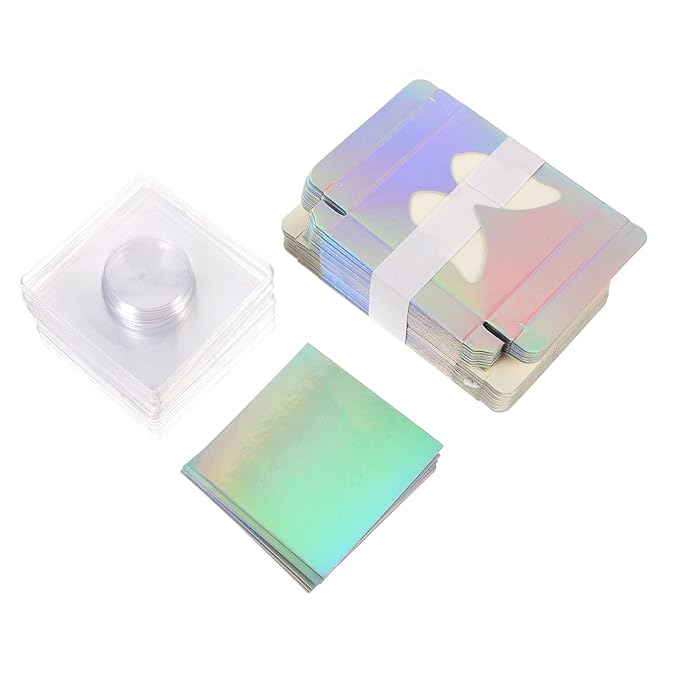 HAKIDZEL 30pcs Hollow Eyelash Box for False Lashes Storage Organizer Seal and Easy Open Design for Travel and Eyelash Tools