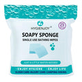 HYGIENJOY-Rinse Free Bath Sponges No Rinse Bathing Wipes(25 Counts)-No Residue Shower Wipes,Soap Infused,Lather,For the Elderly,Bedridden,Campers,Hikers,Post Surgery Must Haves
