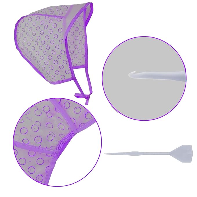 Hair Highlight Cap, Highlighting Cap for Dyeing with Crochet Hook