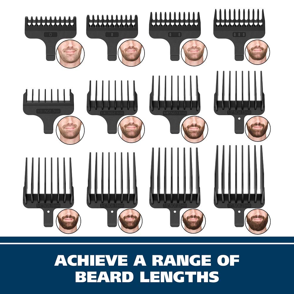 Wahl Stainless Steel Lithium Ion 2.0+ Slate Beard Trimmer for Men - Electric Shaver, Nose Ear Trimmer, Rechargeable All in One Men's Grooming Kit (Pack of 6)