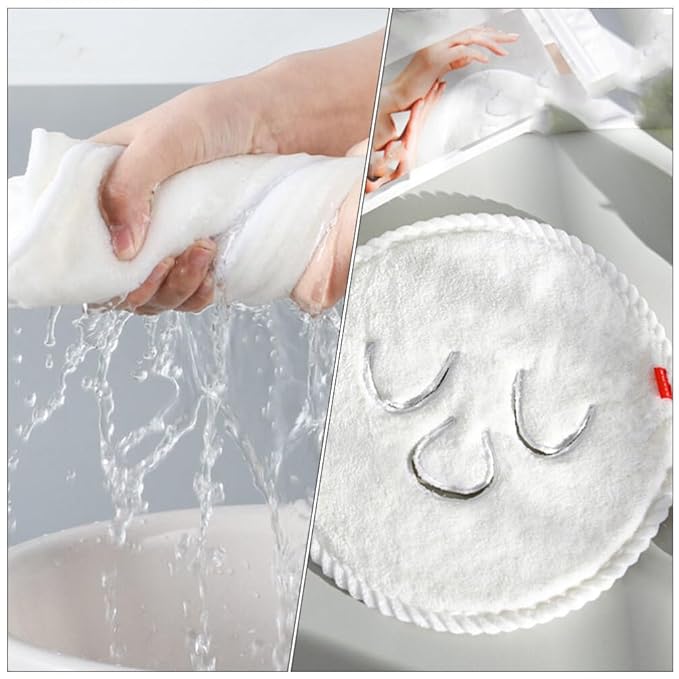 Beaupretty Hot Cold Facial Mask Towel 2Pcs Reusable Coral Fleece Moisturizing Spa Towels for Facial Care Steaming Compress for Skin Pore Cleansing and Relaxation