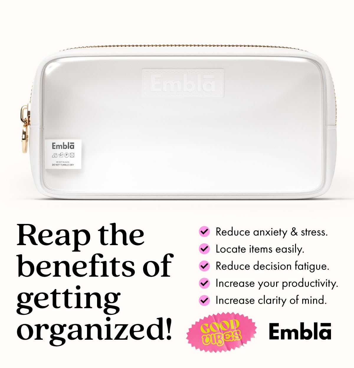 Makeup Bag for Women, Travel Cosmetic Organizer, Waterproof Toiletry Pouch