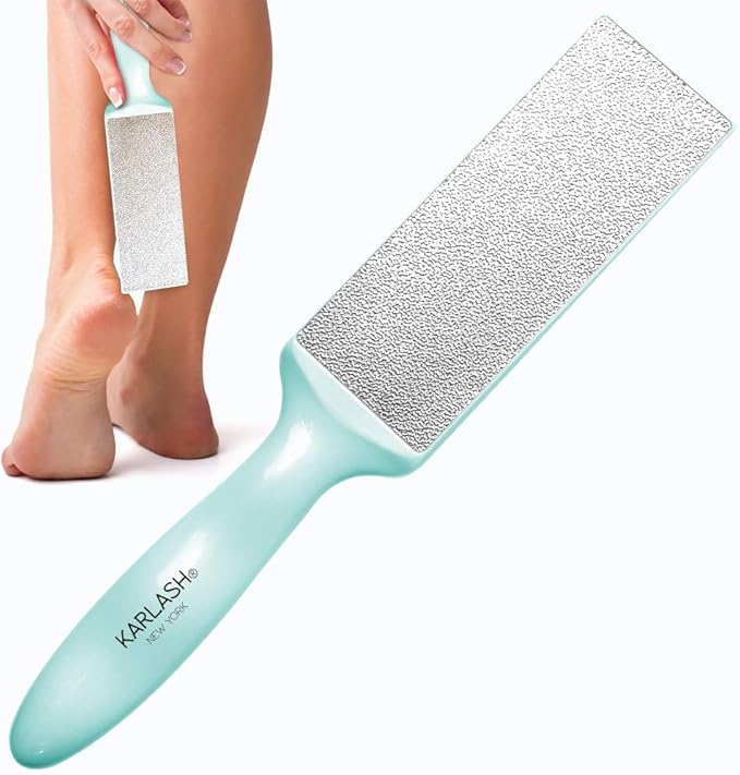 Karlash 2-Sided Nickel Foot File for Callus Trimming and Callus Removal, Mint (Pack of 2)
